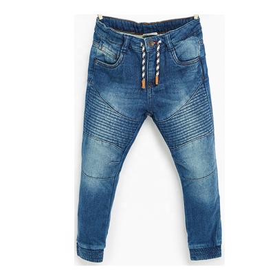 China Last Viable Custom Boys Elastic Washed Waist Jeans for sale