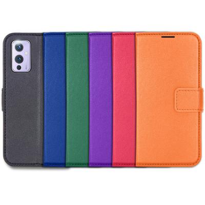 China Anti-fall PU Leather Case Phone Cover Shockproof Folio Card Slot For Oneplus 9 for sale