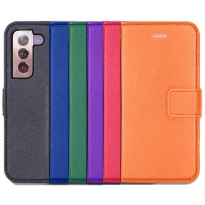 China Anti-fall PU Leather Full Protection Phone Case Cover Card Slot For Samsung Galaxy S21 Plus for sale