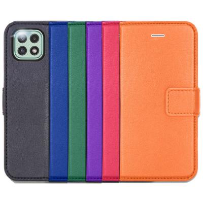 China Anti-fall Full PU Leather Flip Cover Case Card Slot Protection For Samsung A22 5G for sale