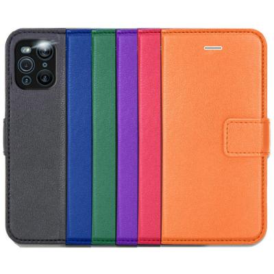 China Anti-fall PC PU Protective Phone Case Full Leather Cover Card Slots For Oppo Find X3 pro for sale