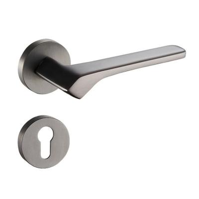 China American modern pure copper simple indoor bedroom door lock universal mute split magnetic wooden door handle lock for sale