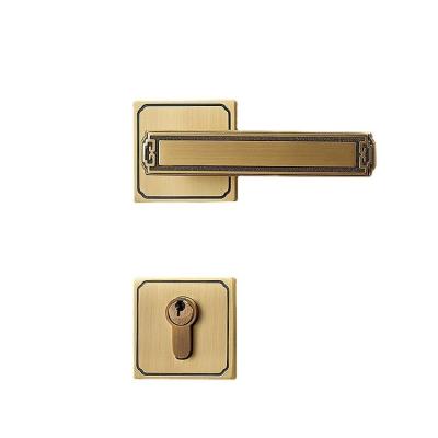 China New Style Door Room Lock Bedroom Door Universal Wooden Slot Handle American Pure Copper Silent Magnetic Silent Indoor Villa Split Lock for sale