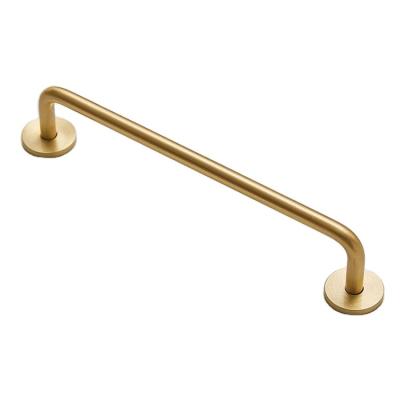 China Mid Century Long Cabinet Shoe Cabinet Drawer Wardrobe Pull Pure Copper Gold Modern Minimalist Light Luxury Nordic Brass Modern Retro Door for sale