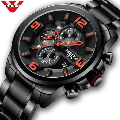 China Automatic Date NIBOSI Men Watch Reloj Hombre 2018 Men's Watches Brand Dial Waterproof Relogio Masculino Sport The Big Top Luxury Quartz Watch for sale