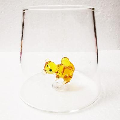 China Europe Art Handmade Glass Fish Figurines Blown Glass Water Animal Cup For Glassware Bar Drinking Accessories for sale