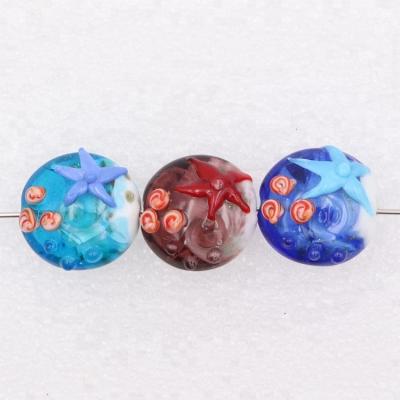 China DIY Jewelry Making Beads Love Loose Sea Shoal Glass Beads Crystal Lampwork and Material Starfish Prayer Loose Beads Glass Shell Beads for Craft Jewelry for sale