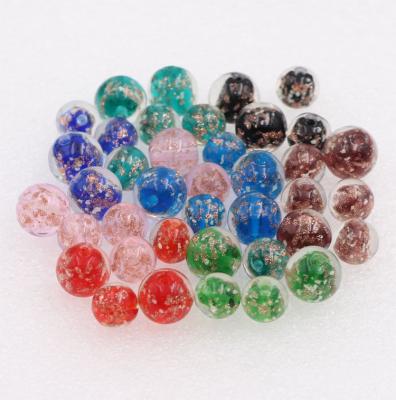 China Luminous Beads Wholesale Mixed Luminous Beads Murano Sparkle Copper Chips Round Ball Aventurine Gemstone Beads 12mm Dia. Fluorescent for sale