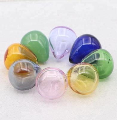 China Mini Focal Lampwork Gel Aroma Fragrance Beads Blown Art Glass Colorful Teardrop Hollow Liquid Container Aromatherapy Repellent Essential Oil Diffuser Charms Pendants For Metal Alloys Necklace Kits for sale