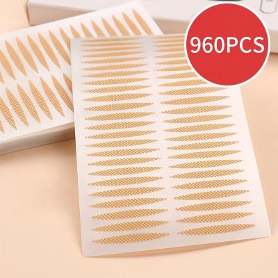 China 960 double eyelid stickers wholesalers tape no need glue invisible lace double eyelid stickers send tool 2.5cm*0.3cm for sale