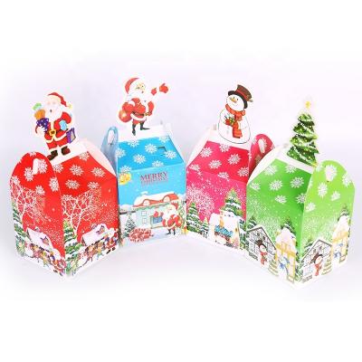 China Recyclable Paper Box Christmas Gift Box Candy Cake Packaging Christmas Eve Apple Boxes for sale