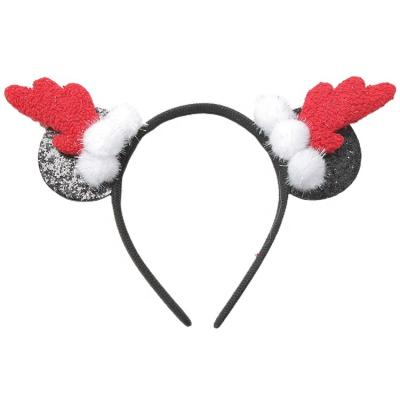 China Environmentally Friendly Wholesale Bow Mickey Hair Accessories Ladies Hair Band Kids Christmas Hair Band for sale