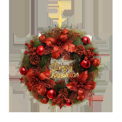 China 40cm Environmental Friendly Wholesale Christmas Decoration Supplies Christmas Wreath for sale