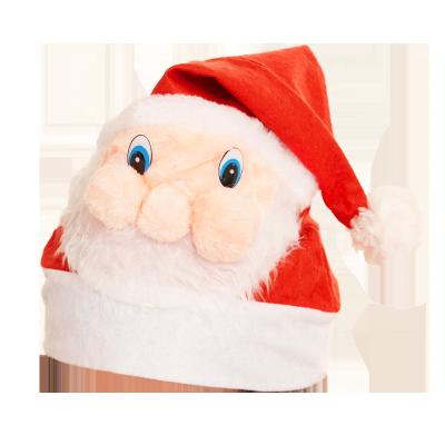 China Home Decoration Quality Old Man Beard Face Christmas Hat Ornaments Christmas Items for sale