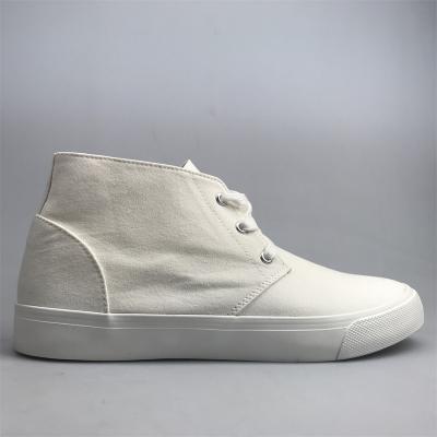 China Fashion \ high top rubber canvas shoes comfortable \ durable white men and women good quality for sale