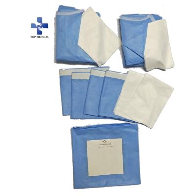 China Disposable Sterile Angiography Sergery Ophthalmic Surgical Drape Set Ophthalmology Eye Pack for sale