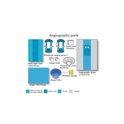 China For Clean Medical Factory Medical Product Disposable Angiography Surgical Drape Angiography Pack / Kit for sale