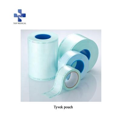 China Package For Medical Devices Disposable Sterile Surgical Heat Seal Tyvek Packaging Pouch Roll For Medical Packaging for sale