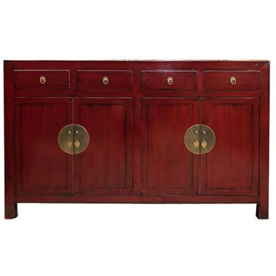 China Chinese antique reproduction high gloss solid wood living room cabinets for sale