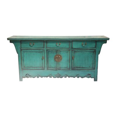 China High gloss antique furniture solid wood chinhese sideboard cabinet for sale