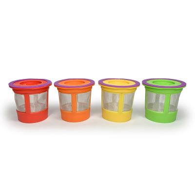 China Sustainable Reusable K Cup Stainless Steel K-Cup Coffee Filter Cups for sale