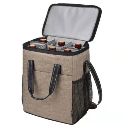 China Insulated Latest Logo Storage Ice Wine Bag Travel Storage Bag Customizable Picnic Bag for sale