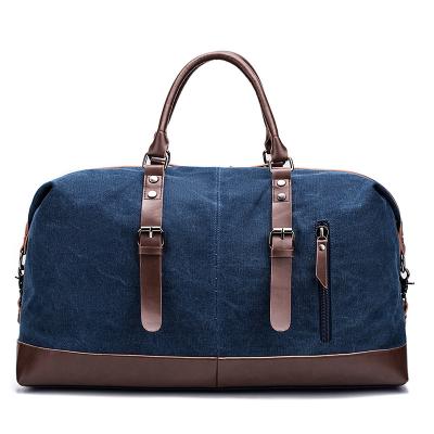 China Custom Vintage Vintage Canvas Trim Cross - Body Handbag Mens Fleece Travel Bags for sale