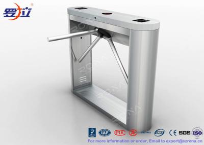 China 304 Stainless Steel Pedestrian Turnstile Gate Solution For Fingerprint Reader / Face Reader for sale