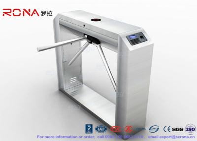 China 304 Stainless Steel Tripod Turnstile Gate RFID Flap Barrier Turnstile Attendance Fingerprint Reader for sale