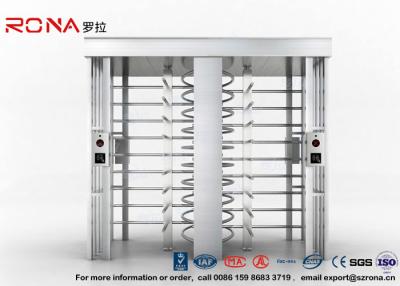 China Identificación rápida completa controlada de las puertas de seguridad del torniquete de la altura de la seguridad con la puerta doble con la tarjeta del RFID en venta