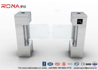 China Puerta peatonal de la barrera de la aleta de las puertas de seguridad de la tarjeta del control de acceso con código de barras en venta