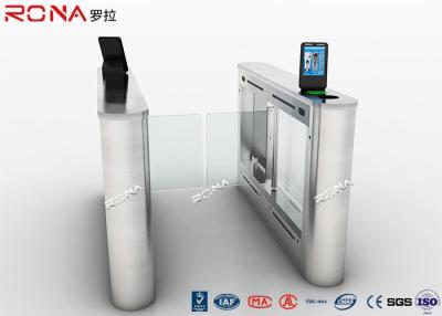 China Anti Collision Entrance Barrier Gate Turnstile DC 24 V Brush Motor Face Reader System for sale