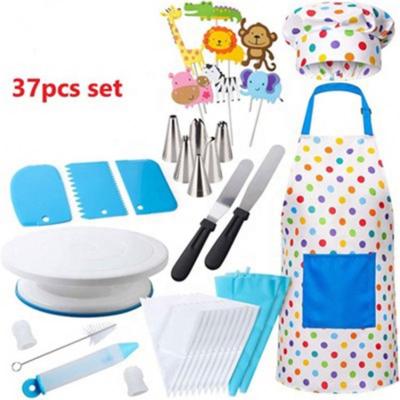 China Disposable 37 Pcs Baking Pastry Cake Tools Accessories Cake Decorating Supplies Kit Set for sale