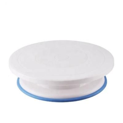 China Viable Hot Sale Plastic Cake Stand Cake Turntable Decorating Tools Cookie Pan Baking Tool Plastic Cake Dish Turntable for sale