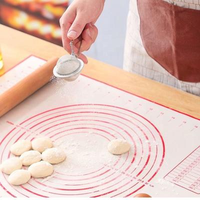 China Sustainable Custom Universal Pastry Mat Bakeware Non Stick Sheet Silicone Baking Rolling Mat With Measurements For Pastry for sale