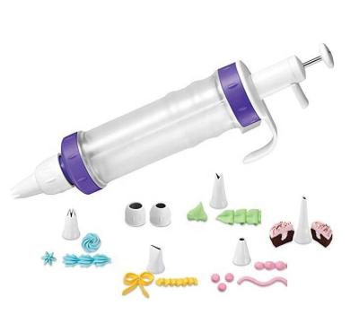 China Amazon Sustainable New Design 8-Pieces Cake Decorating Icing Gun for sale