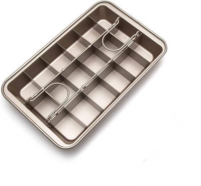 China Viable Non Stick Brownie Cake Baking Pan Carbon Steel Bakeware for Oven Baking Brownie Maker for sale