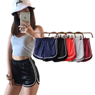 China Custom Printed Quick Dry Anti-wrinkle Polyester Summer Ladies Simple Yoga Shorts Empty Shorts For Women for sale