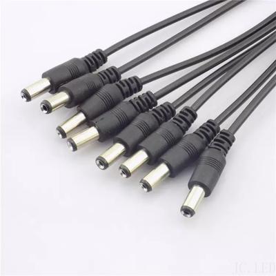 China 12V Power DC Power Cable Connector Lead Braid Wire Female CCTV Jack Camera Plug for sale