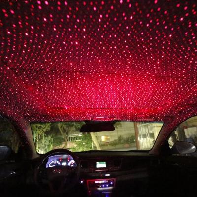 China Usb Car Roof Decoration Star Laser Light Adjustable Auto Atmosphere Night Lamp Ambient USB Led Roof Atmosphere Star Light For Cars for sale