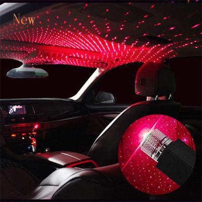 China USB Car Roof Star Atmosphere LED Laser Light Starry Ambient Ambient Auto Projector Car Roof Decoration USB Interior Auto Interior Light for sale