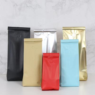 China Wholesale Food Chaozhou Factory Low Price Aluminum Foil Organ 100g Coffee Packaging Bag With Valve for sale