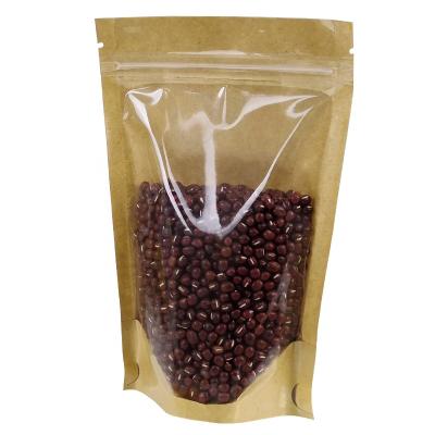 China BIODEGRADABLE Moisture Proof Zipper Lock Zipper Bag Stand Up Food Packet Paper For Transfer Coffee for sale