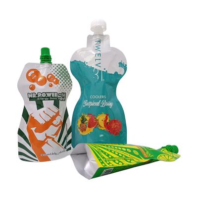 China High Quality Environmental Friendly BIODEGRADABLE Stand Up Spout Plastic Custom Pouch Juice Drink Bag for sale