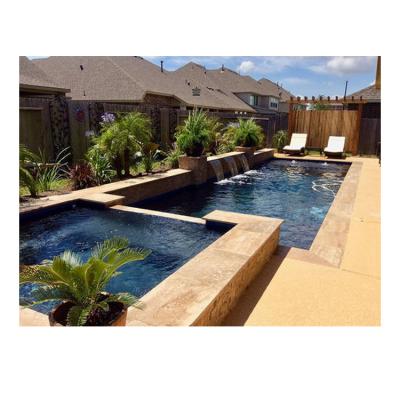 China Asian Natural Artificial Swimmimg Swimming Pool Cobblestone Quartz Look Stone Faced Tiles for sale