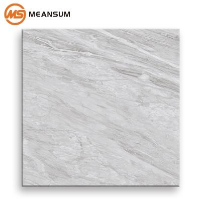 China Low Price CLASSIC Living Room Marble Floor Tile 800x800 Bathroom Super White for sale