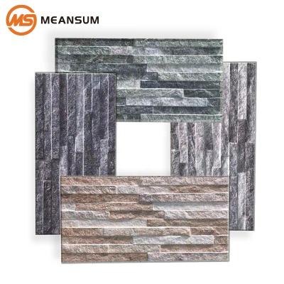 China Modern home deco stone siding tile size150x600 easily installed exterior stone slate for sale