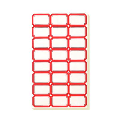 China Red White Waterproof Stickers Or Blue Multi Specifications High Quality Custom Self Adhesive Labels Cover Waterproof Stickers zu verkaufen