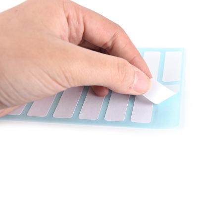 China Functional Waterproof Light Blue Borderless Stickers High Quality Custom Self Adhesive Labels White Cover Waterproof Stickers zu verkaufen