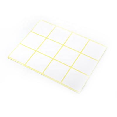 China Functional high quality custom self-adhesive waterproof yellow white stickers note information labels cover waterproof empty stickers for sale